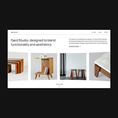 Web Design | Fjord Studio animation branding design minimatism scroll typography ui ui design ux web web design