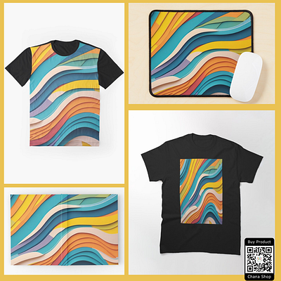 Patterns Rainbow Beach Wave branding design graphic design