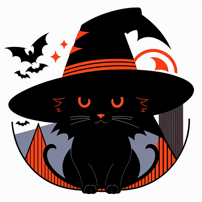 helloween cat cat design helloween illustration vector