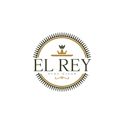 El Rey (The King) Logo crown emblem king logo design