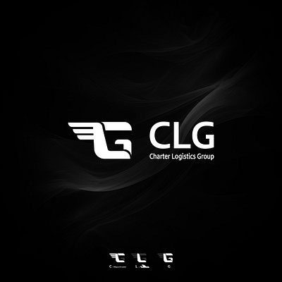 CLG Logistics Logo letter logistic logo design plane wings