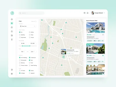 Real Estate Platform app architecture branding building dashboard design filter house interior logo map product design properties real estate real estate agency rent residence ui ux web app