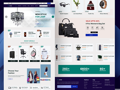 Shop, and Delight on Our UI-Designed E-Commerce Landing Page design ui