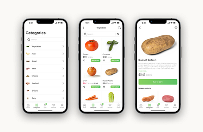 Freshcart | Categories app app design branding delivery app delivery app uiux grocery app grocery shopping mobile app mobile app design ui ui design ux