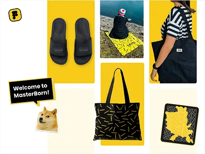 MasterBorn Brand Collection brand branding clothes design employer branding figma graphic design illustration print software house vector wear