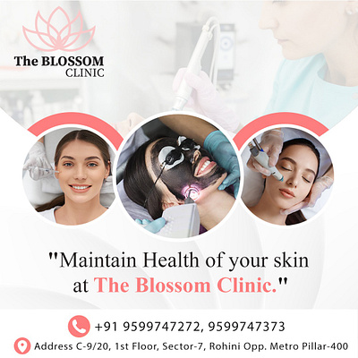 The Blossom Clinic Social Media Posts animation branding motion graphics