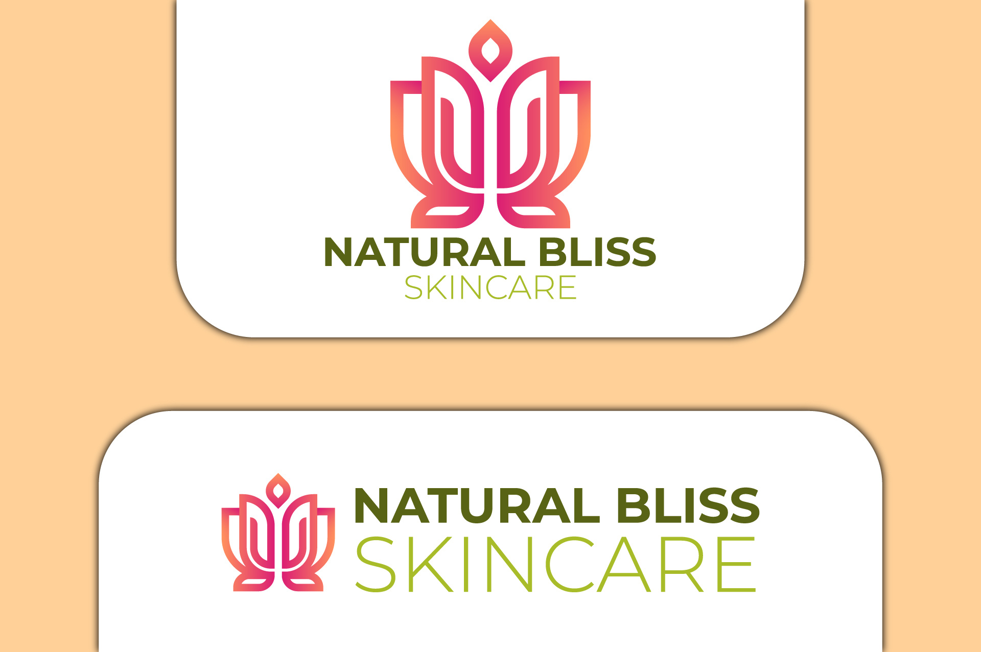 Natural Bliss Skincare - Minimal Logo Design by Hasitha D Wickramasinghe on  Dribbble, image size:1920x1277