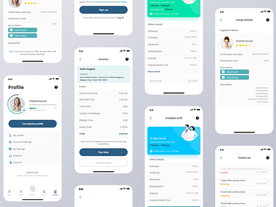 Dentist assistant 3d animation card design dentist dentist assistant figma ui ux