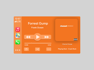 Carplay Music Player - Rather Unusual Design Studio graphic design typography ux