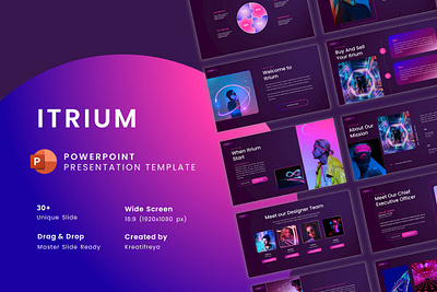 Itrium - PowerPoint Presentation Template corporate design googleslide powerpoint presentation