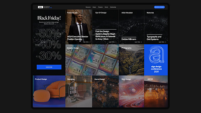 AIGA — Web Design. Homepage Redesign & Animation aiga animation behance dashboard design graphic design interface motion graphics platform ui ux uxui web design webdesign website