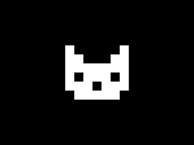 Ginger Cat / Logo black brand branding cat design face graphic design identity illustration logo logo design logodesign logotype mark pixel sign white