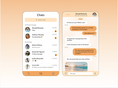 Direct Message app chats creative daily design designmobile direct directmessage inspiration message mobile ui ux