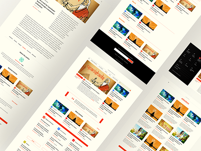 Blog Website Design blog blog website branding brown culture design gold hero section landing page medium religion tattva ui uiux web design yellow