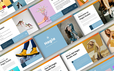 Hagia - Creative Business PowerPoint Template branding corporate creative fashion graphic design illustration powerpoint presentation vector