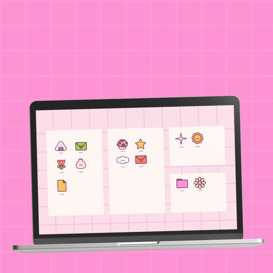 Kawaii Desktop Icons by Andreia Morar on Dribbble