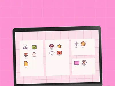 Kawaii Desktop Icons cute icons cute illustrations desktop icons graphic design icons illustration kawaii kawaii icons