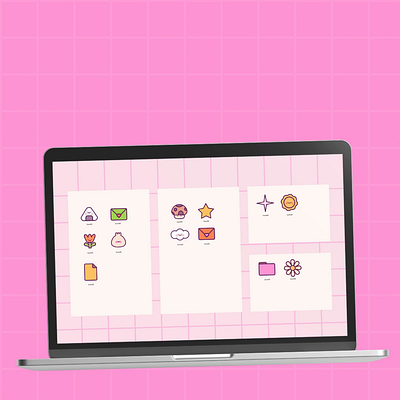 Kawaii Desktop Icons cute icons cute illustrations desktop icons graphic design icons illustration kawaii kawaii icons