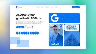 BGThrou website mockup branding design ui ui design uiux design ux design web design web inspiration website design