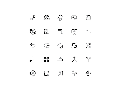 Arrows Icons arrows bicolor cloud duotone expand icons merge minimize reorder rotate shuffle sync