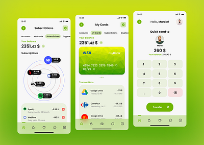 Banking App Concept UI Design app banking app branding design ui ux