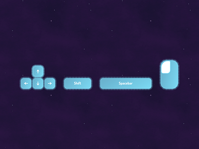 Space Input Buttons - Videogame UI buttons design figma game ui videogame