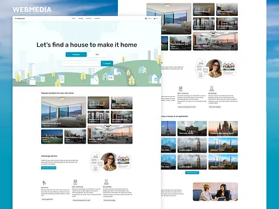 Housearcher - website design by WebMedia design graphic design illustration landing page logo ui ux web design website website design