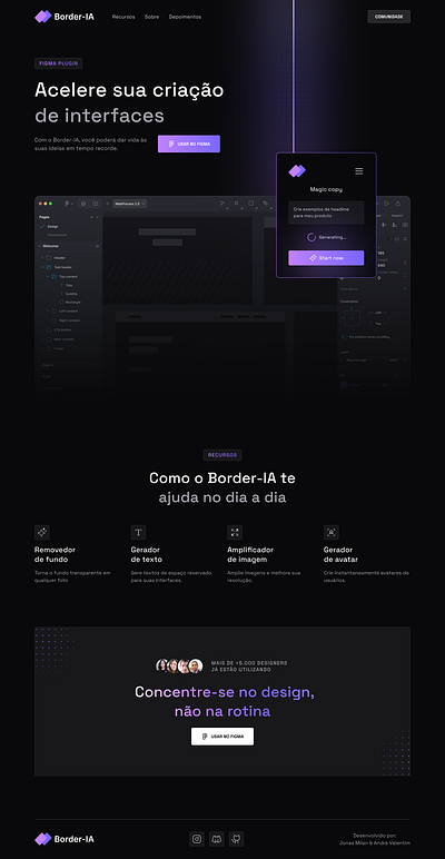 Border-IA figma graphic design interface ui ux web website