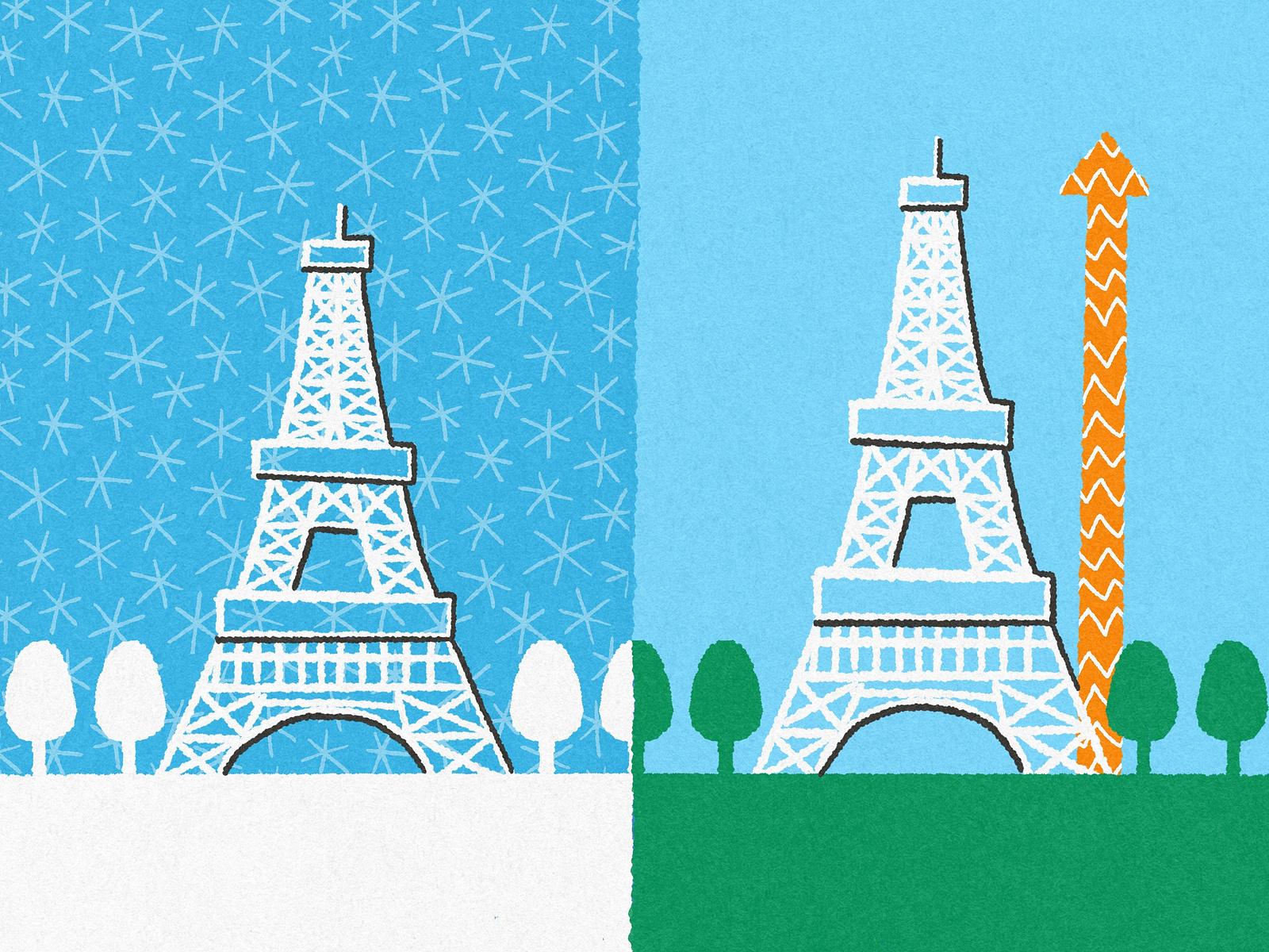 The Eiffel Tower Can Be 15 Cm Taller In The Summer By Jormation On Dribbble The Eiffel Tower Can Be 15 Cm Taller In The Summer By Jormation On Dribbble