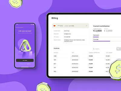 UX/UI app design for Yonder 3d 3d icon app design branding concept design dashboard data visualization employee management fintech hr illustration insurtech intuitive design mobile onboarding pension purple ui ux vector