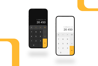 UI Challenge _ 4. Calculator calculator calculatrice challenge dark design interface light mode researcher ui ux