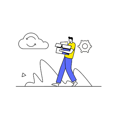 Cloud storage 2d animation backup cloudbackupsolutions cloudcomputing cloudstorage datasecurity design digitalstorage filesharing flat illustration man motion onlinestorage remotestorage woman