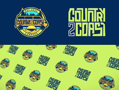 Country2Coast Branding art direction artwork branding design graphic design illustration logo typography vector