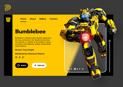 Bumblebee - Landing page Website bumblebee colorful web design figma homepage ui website design