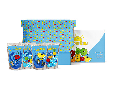 Caprisun Rebrand & Illustrations graphic design illustration product design