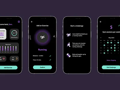 Fitness App app ui ux