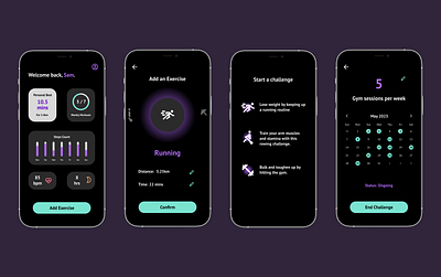 Fitness App app ui ux