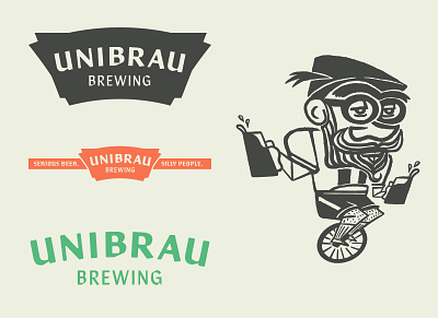 UniBrau Brewing beer beer design branding craft beer graphic design identity illustration logo logo design