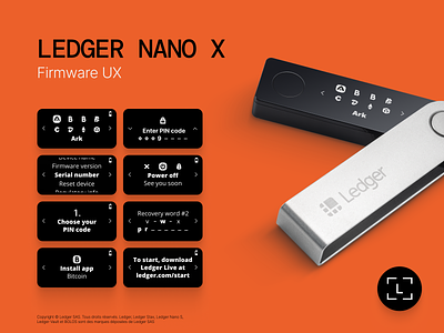 Ledger — Nano X firmware device embedded firmware ledger pixel product design