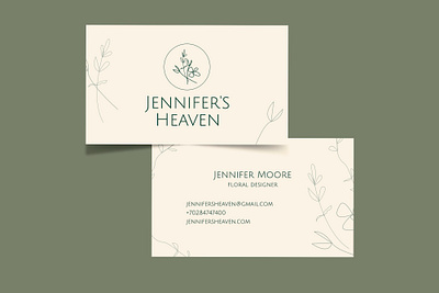 Floral designer logo and business cards brand design brand identity business cards cards illustration logo design