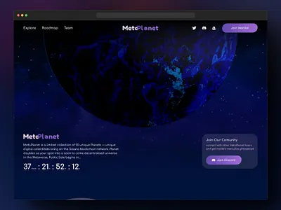 NFT Landing Page blockchain boredape crypto design figma landing page nft ui uiux uiuxdesign ux web web design
