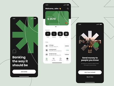 Bank app app art branding design illustration logo mobile ui ux