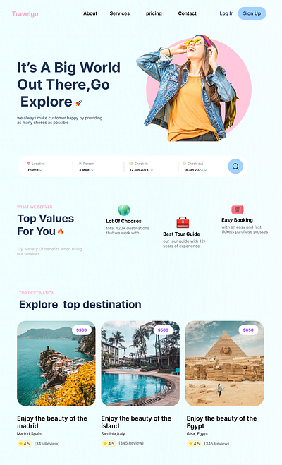 Booking Hotel animation booking graphic design hotel ui ux