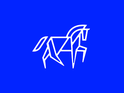 Leonardo da Vinci's Colossus + Solar panels blue brand branding colossus design future graphic design horse illustration light logo mark panel solar sun tech vector vibrant