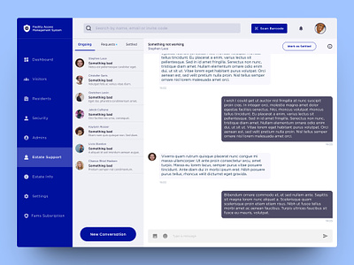 Admin Dashboard Messaging chat conversations dashboard design figma messaging support ui uiux uiuxdesign ux web web design