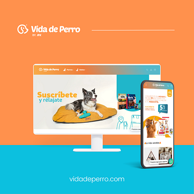 Vida de Perro Webpage in Shopify shopify ui ux web design