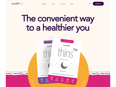 Design for Nuvita Health beautiful websites best interfaces best website designs design by illuminz fitness design graphic design health design healthcare healthcare design motion graphics nuvita thins oral strips pharma design pharmaceutical design ui