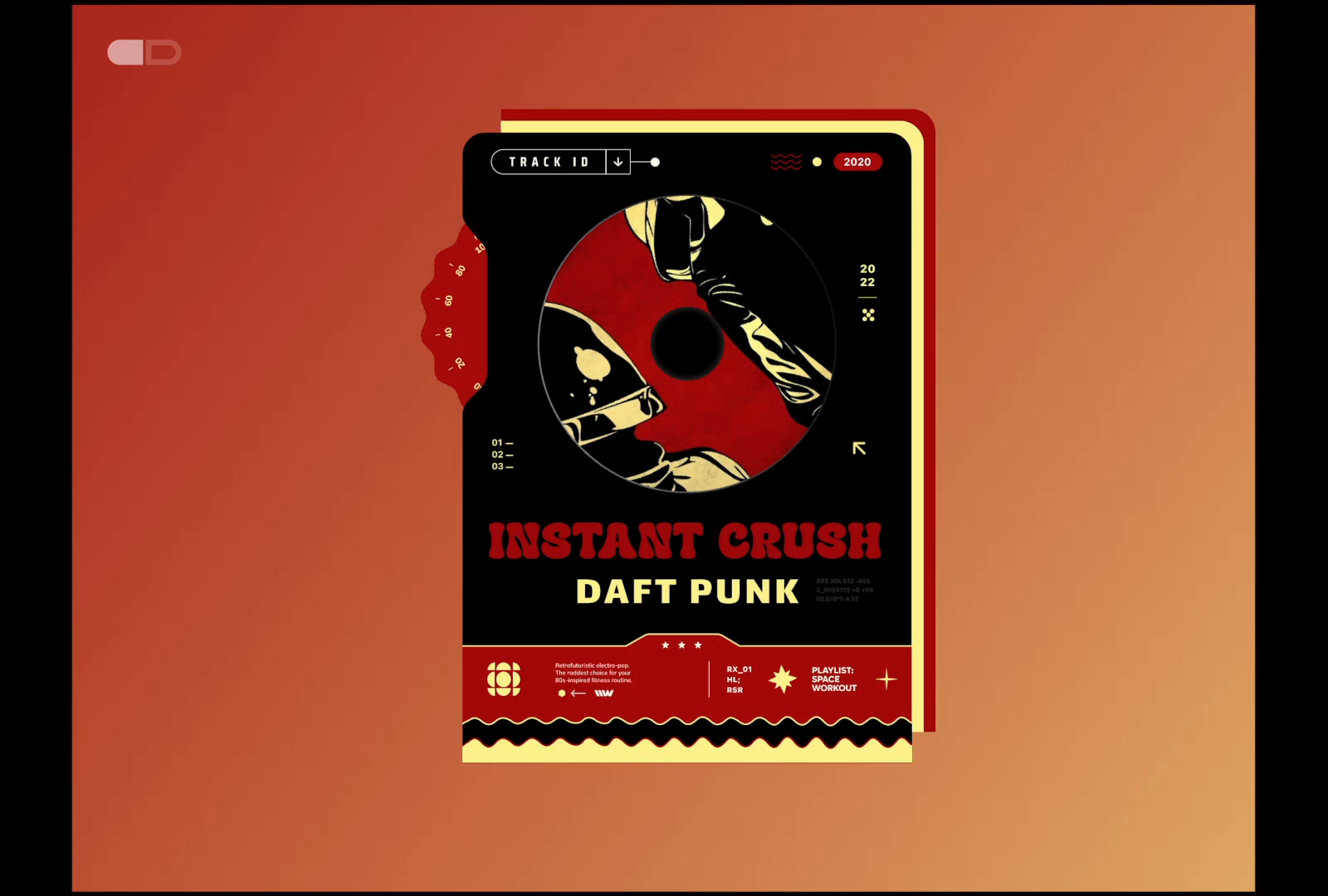 Daft Punk - Instant Crush Visualizer by Adidev Dutta on Dribbble
