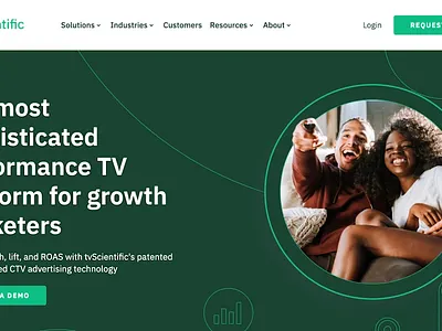 tvScientific Homepage branding creativity graphic design web design web development