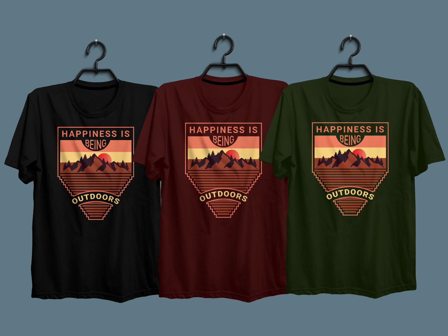 Outdoors T-shirt Design | Nature Shirts by Md.shahabuddin on Dribbble